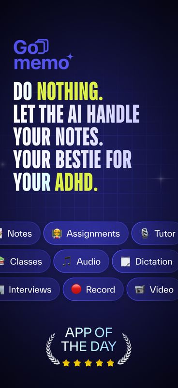 Mobile App Demo - GoMemo Application